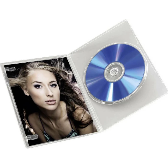 Θήκη DVD 1x10 Hama Slim Jewel transparent 83890