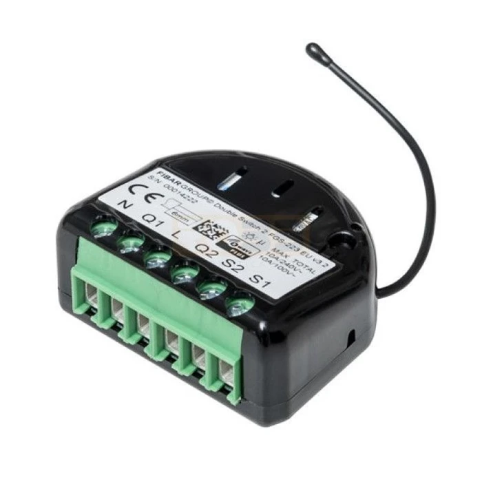 Ενδιάμεσος Διακόπτης Fibaro Double Switch 2 (FGS-223)