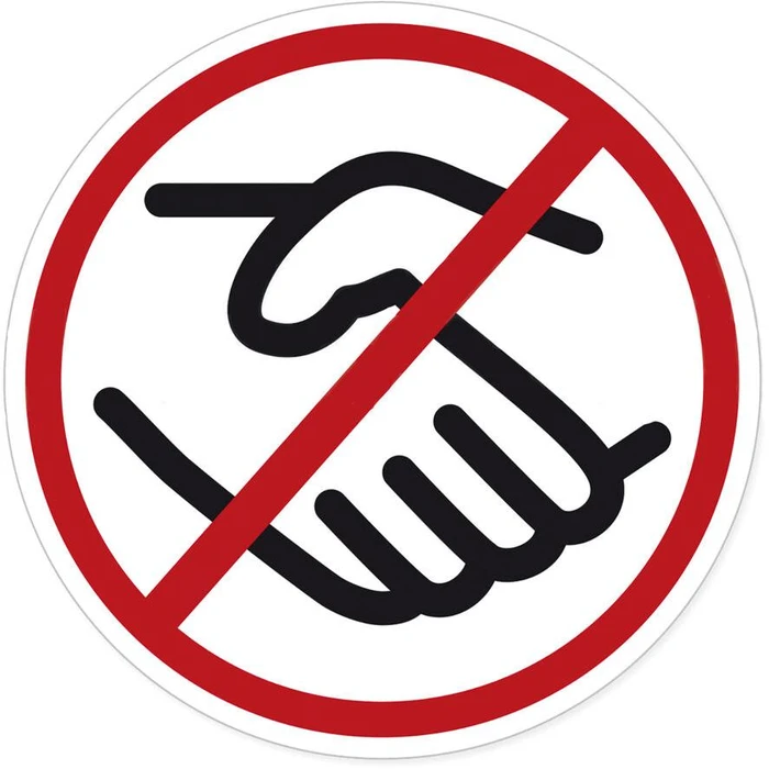Αυτοκόλλητο Πληροφόρησης Herma shaking hands Black/red/White 20St.