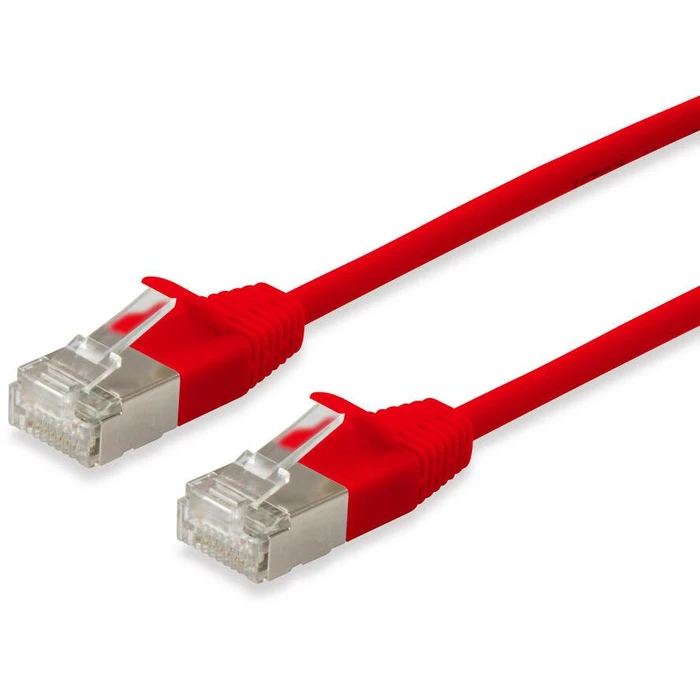 Καλώδιο Δικτύου Equip Cat6A F/FTP 2xRJ45 1.00m red Slim LSZH