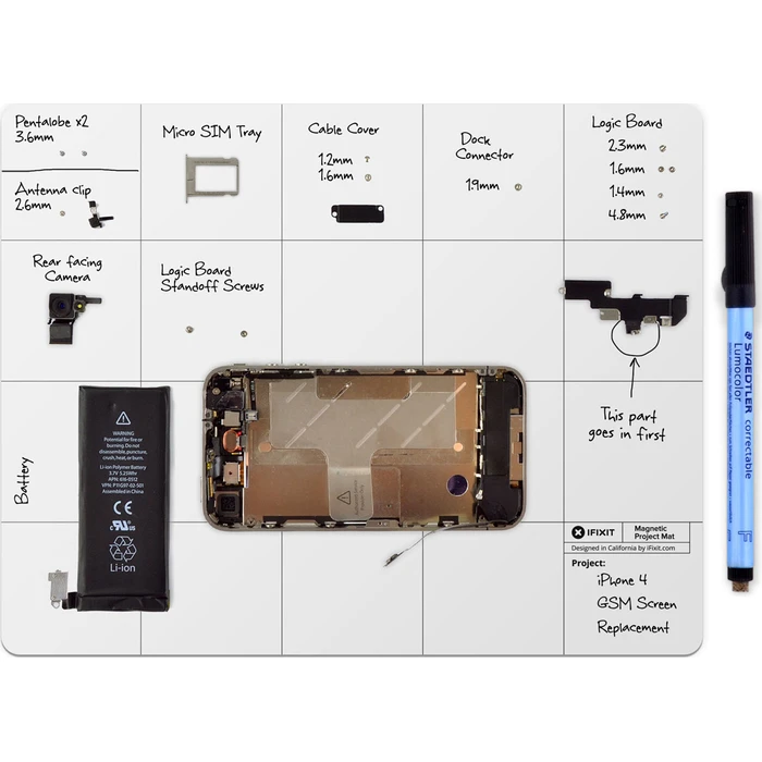 Μαγνητικό πατάκι εργασίας iFixit Magnetic Project Mat