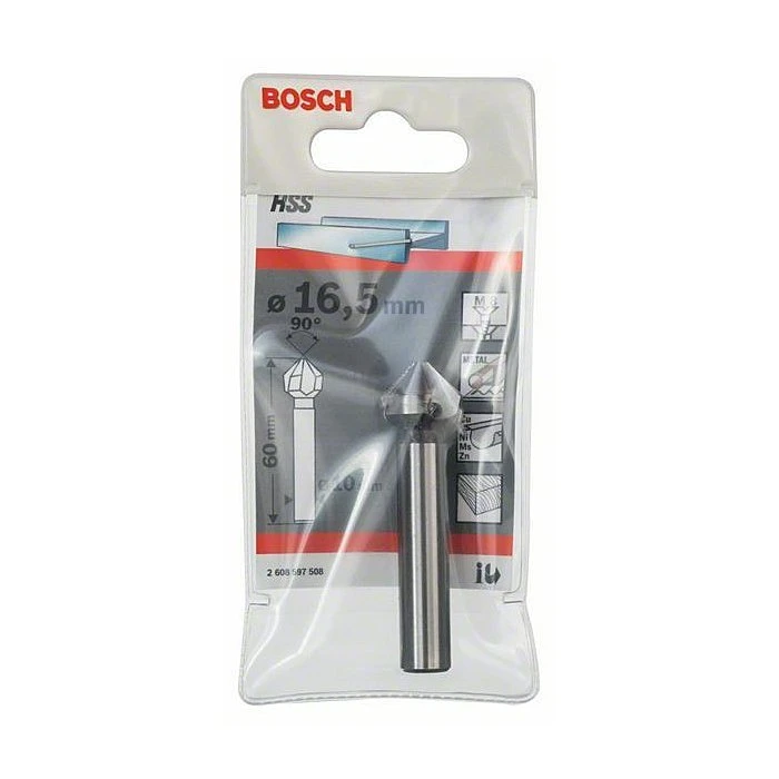 Φρέζα Ακμών Bosch Countersink 16,5mm M8