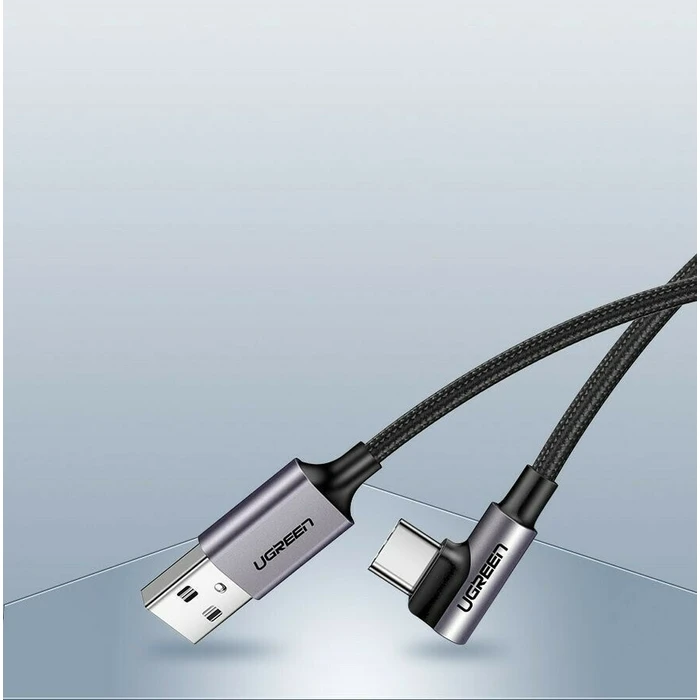 Καλώδιο USB Ugreen Angled USB-C To USB-A Data Black 2M