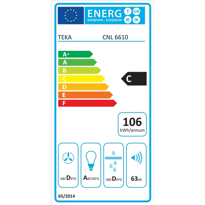 Απορροφητήρας Teka CNL 6610 Συρόμενος