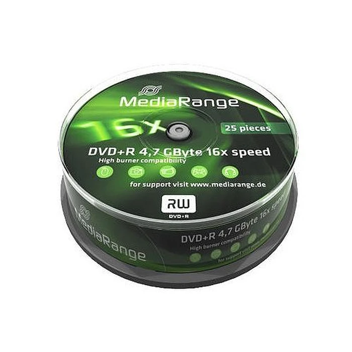 DVD+R MediaRange 4.7GB 25pcs Spindel 16x