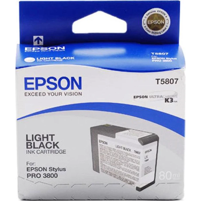 Μελάνι Epson light black T 580 80 ml T 5807