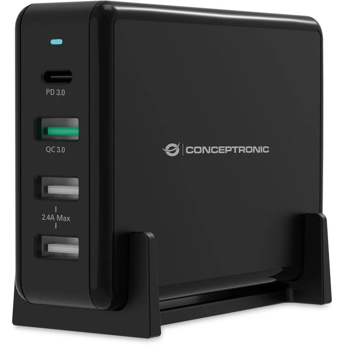 Φορτιστής Πρίζας Conceptronic 4Port 65W,1xUSB-C/3xUSB-A PD Desktop