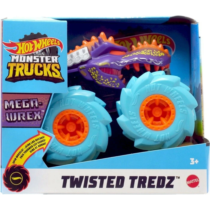 Αυτοκινητάκι Mattel Hot Wheels Monster Trucks: Twisted Tredz 1:43 - Mega-Wrex (GVK39)