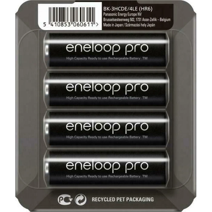 Επαναφορτιζόμενες Μπαταρίες Eneloop Panasonic Pro BK-3HCDE/4BE AA 2500mAh 4pcs.