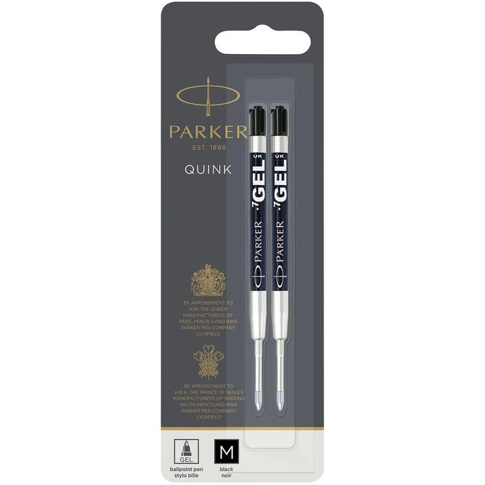 Ανταλλακτικό Μελάνι Parker Gelmine black 2er M Blister