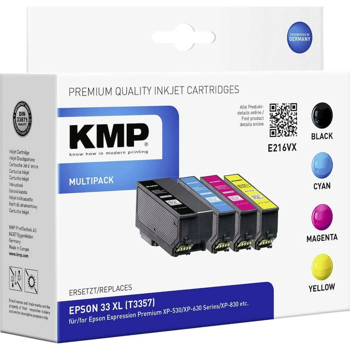 Μελάνι Συμβατό KMP E216VX Multipack BK/PBK/CMY for Epson T 3357 XL