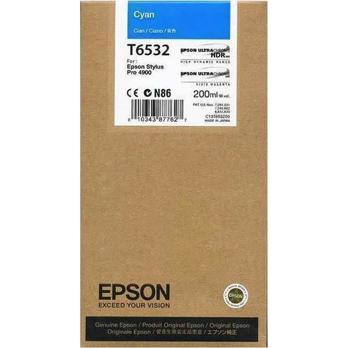 Μελάνι Epson cyan T 653 200 ml T 6532