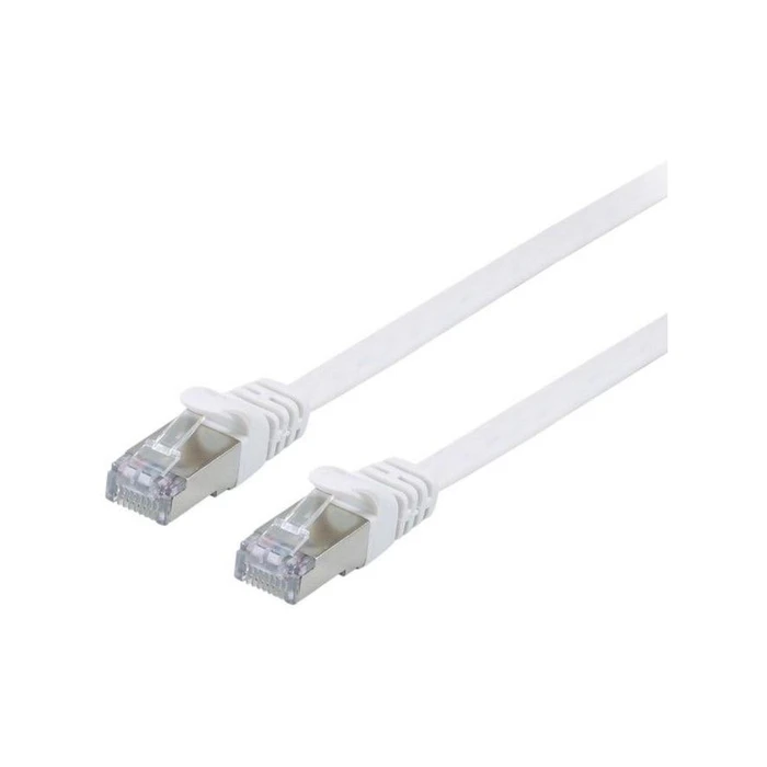 Καλώδιο Δικτύου Equip Cat6A U/FTP 2xRJ45 2.00m White flat LSZH
