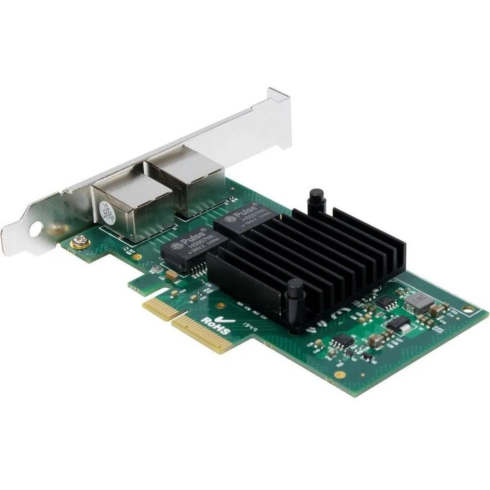 Κάρτα Δικτύου PCIe Inter-Tech Gigabit Argus ST-727 x4 v2.0 Dual retail