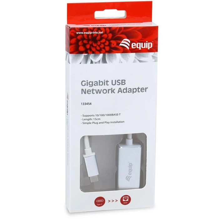 Αντάπτορας Δικτύου USB Equip USB-C -> RJ45 10/100/1000 0.15m si