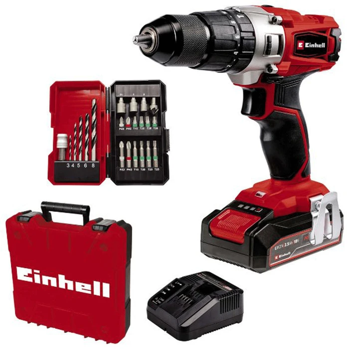 Δραπανοκατσάβιδο Einhell TE-CD 18/2 Li 2,5 Ah Cordless