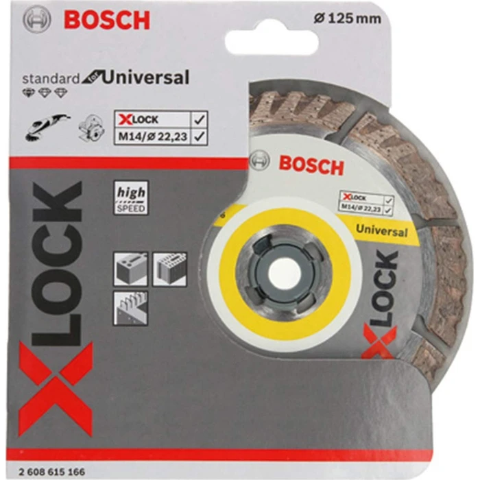 Δίσκος Κοπής Bosch X-LOCK DIA-TS 125x22 23 Sf. Univ.