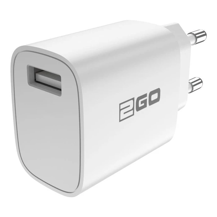 Φορτιστής Πρίζας 2GO Lightning (2-pieces) - White for Apple