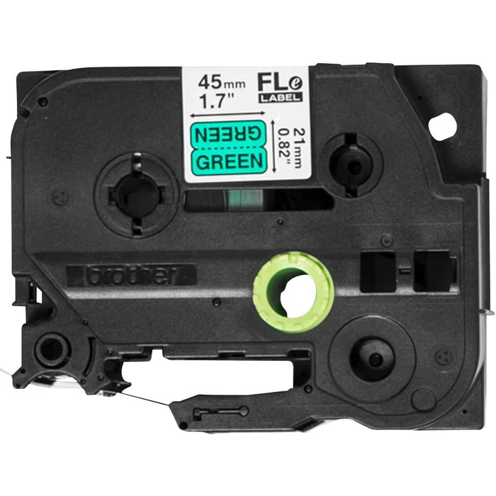 Ταινία Ετικετογράφου Brother FLE7511 - 72 pcs. - 21mm x 45mm - Black on Green