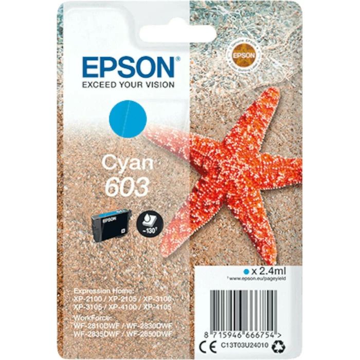Μελάνι Epson cyan 603 T 03U2