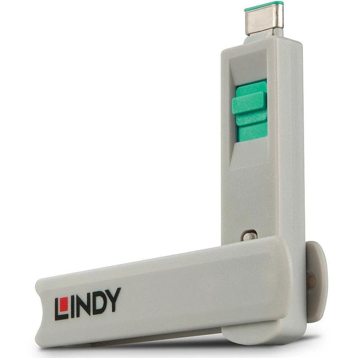 Kλειδαριά Lindy USB Type C port lock green