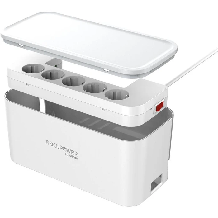 Φορτιστής Πρίζας Realpower PowerBox 522 socket cube with USB and USB C