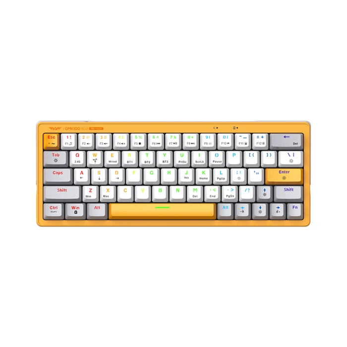 Gaming Πληκτρολόγιο Armaggeddon Trimode Mech Rgb Linear 63keys Gmk-100 Summer
