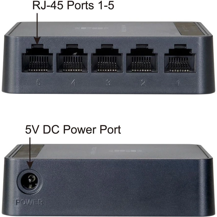 Network Switch LevelOne 5x FE FEU-0512 plastic