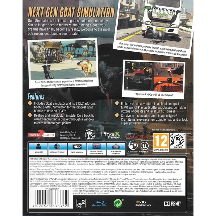 Παιχνίδι PS4 Goat Simulator - The Bundle