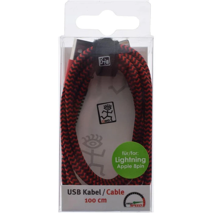 Καλώδιο USB 2GO - Red - 100cm for Apple Lightning