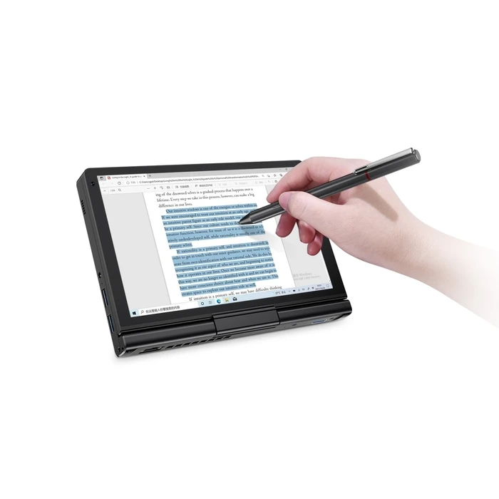 Laptops GPD GPD Pocket 3K1 i3 1125G4 8 inch WUXGA Touchscreen IPS x360 LAN 16GB SSD 512GB Bluetooth Backlit Keyboard Fingerprint Reader Windows 11 Graphite