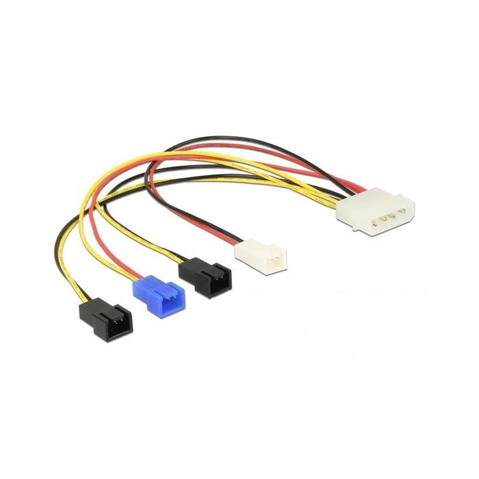 Καλώδιο Delock Molex 4Pin -> 4x 2Pin Lüfter St/St 0.20m