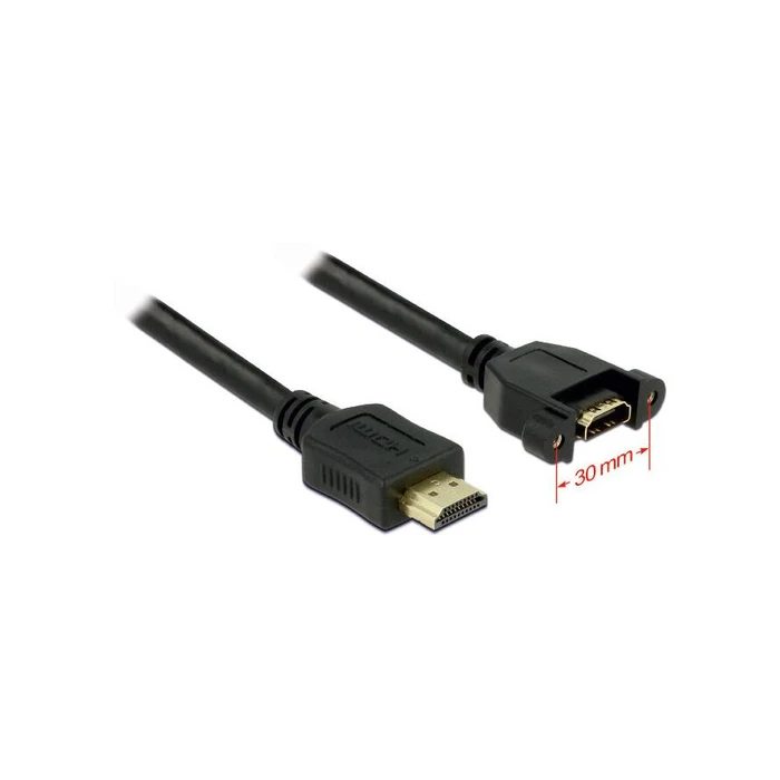Αντάπτορας HDMI Delock Ethernet A -> A M/F 1.00m