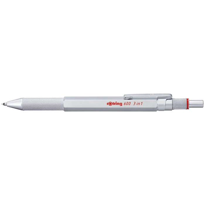 Στυλό Rotring 600 Multipen 3in1 silver Fine-lead Pen, Ball Pen blue/red