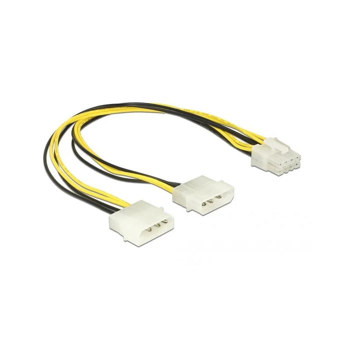Καλώδιο Delock Molex 2x4Pin -> EPS 8Pin St/St 30cm