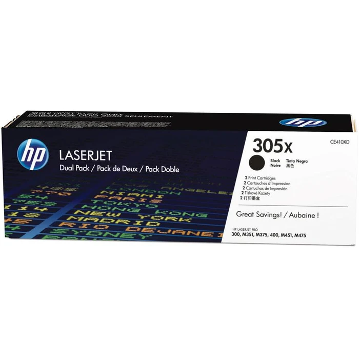 Toner HP 305X black 2er pack CE410XD doublepack