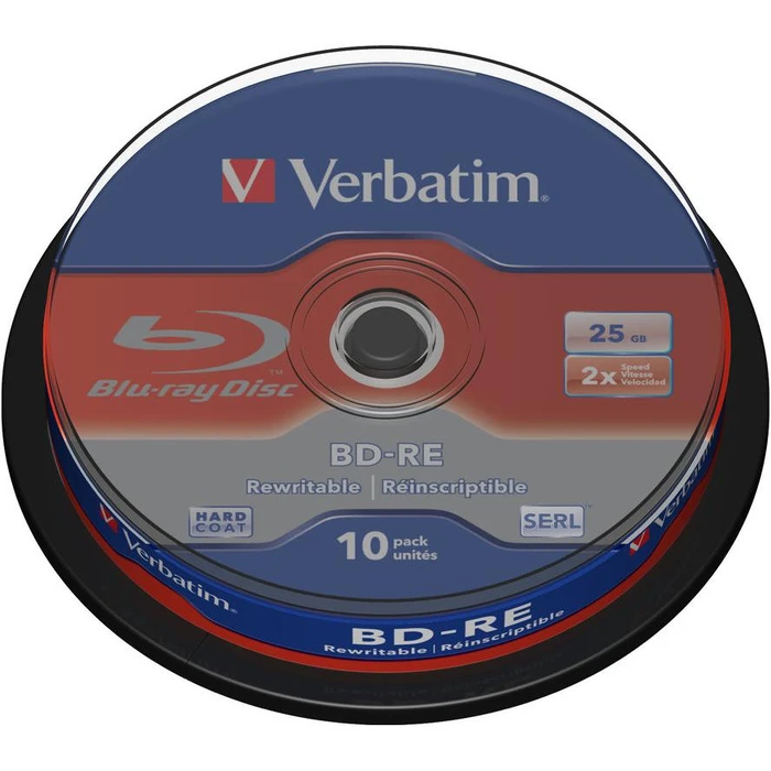 BD-RE Verbatim 25GB 10pcs Spin 2x single layer