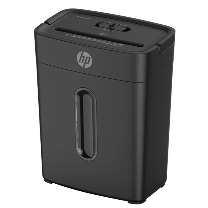 HP OneShred 6CC Document Shredder P4 Cross Cut 6 Sheets 14L Bin Black 230W