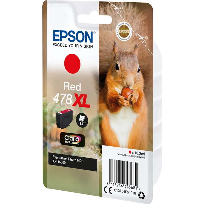 Μελάνι Epson red Claria Photo HD 478 XL T 04F5