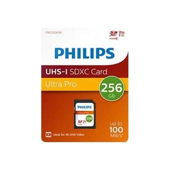 Κάρτα Μνήμης SDXC 256GB Philips V30 A1