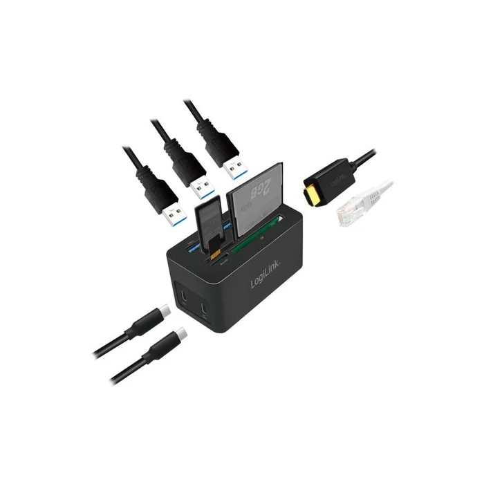 Docking Station LogiLink USB 3.2 (G1) HDMI,10-Port,PD4