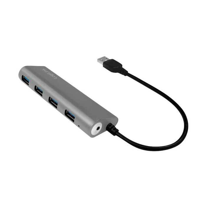 USB Hub LogiLink USB 3.0 4-port, Aluminium Gray