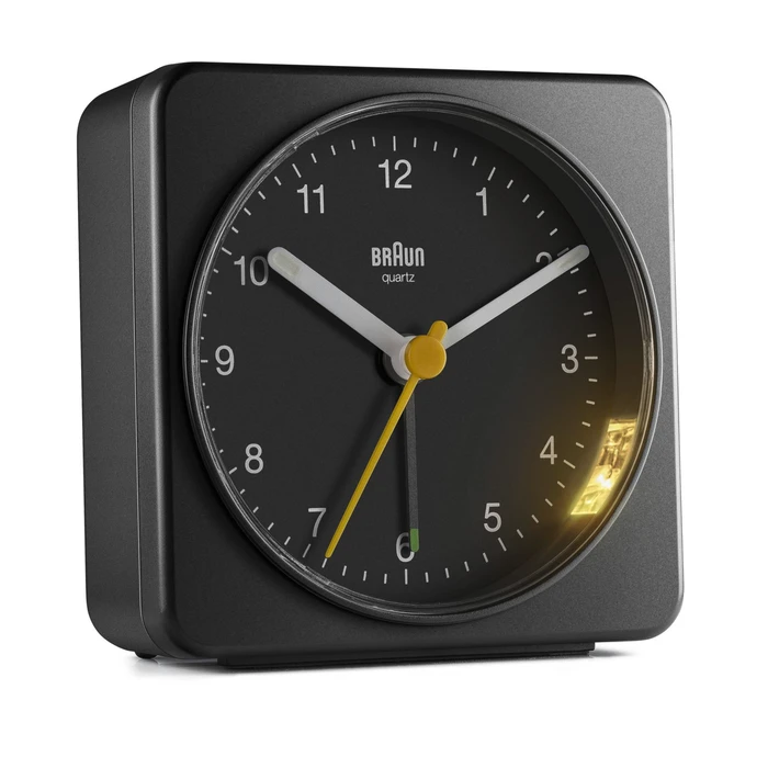 Ρολόι Ξυπνητήρι Analog Black Braun Bc 03 B