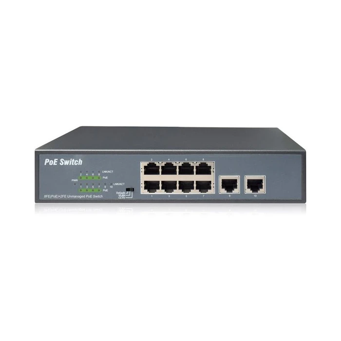 Network Switch Digitus 8-Port Fast Etherent PoE- + 2 Uplinks