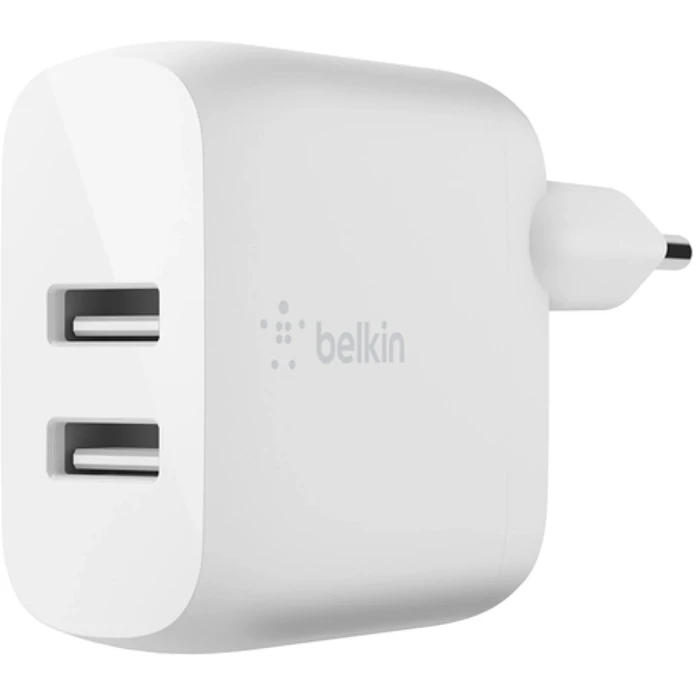 Φορτιστής Πρίζας Belkin Dual USB-A 24W white WCB002vfWH