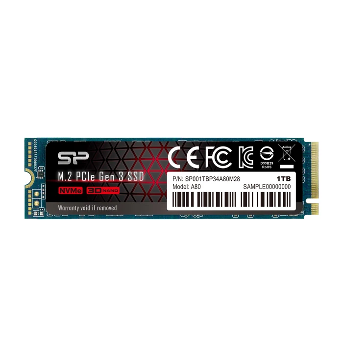 Σκληρός Δίσκος M.2 SSD 1TB Silicon Power A80 2280