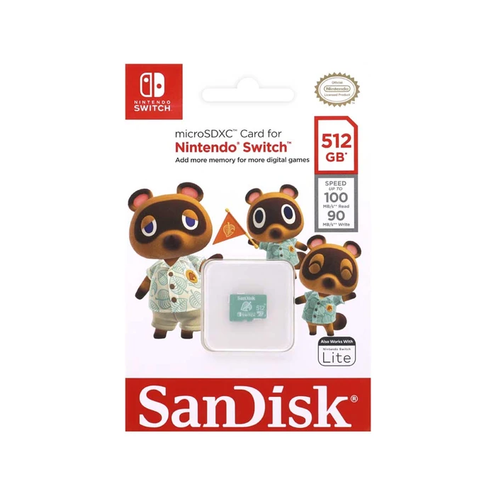 Κάρτα Μνήμης MicroSD 512GB SanDisk Nintendo SDSQXAO-512G-GNCZN