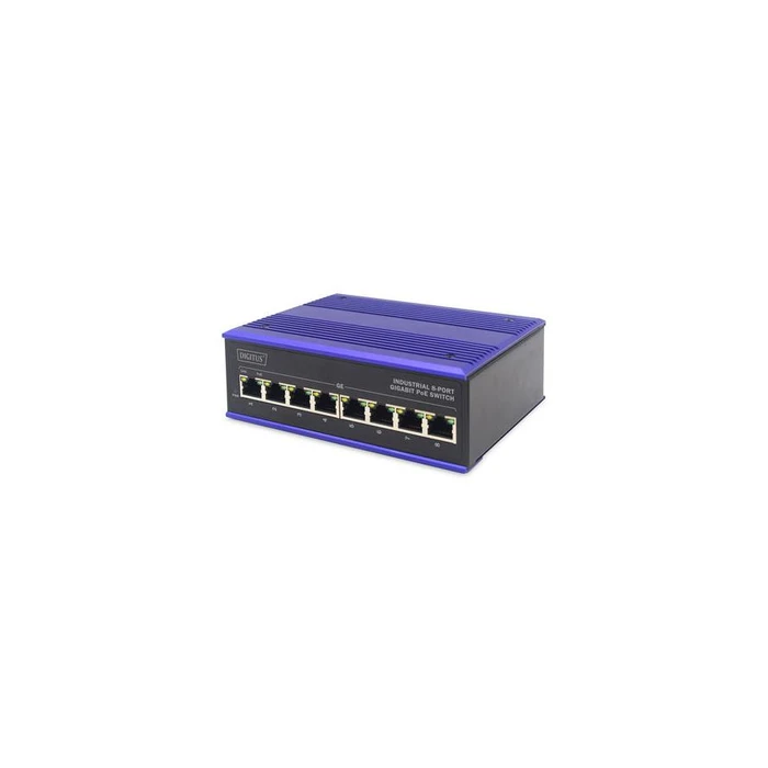 Network Switch Digitus Industrieller 8-Port Gigabit PoE (DN-651121)