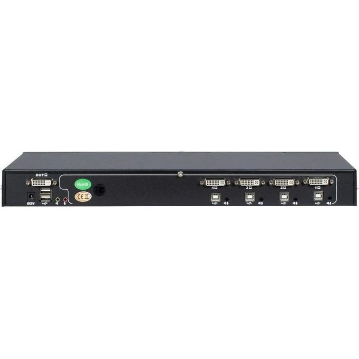 KVM Switch Inter-Tech AS-9104DA RackmountDVI,4xDVI/USB/Audio