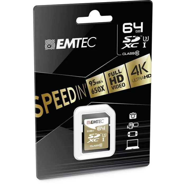Κάρτα Μνήμης SDXC 64GB EMTEC SD Card (CLASS10)